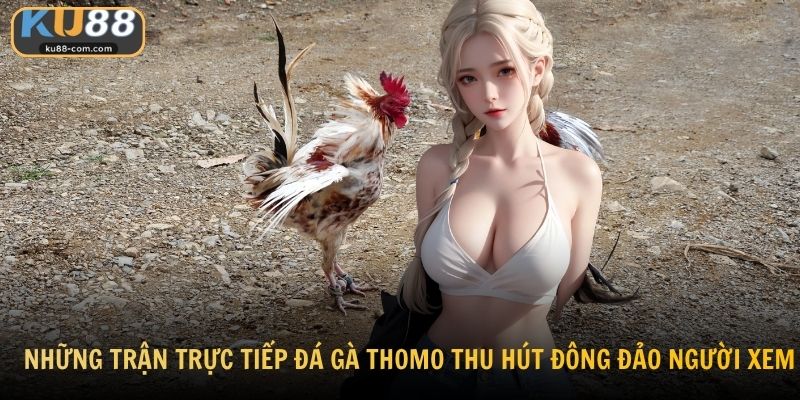 Những trận trực tiếp đá gà Thomo thu hút đông đảo người xem